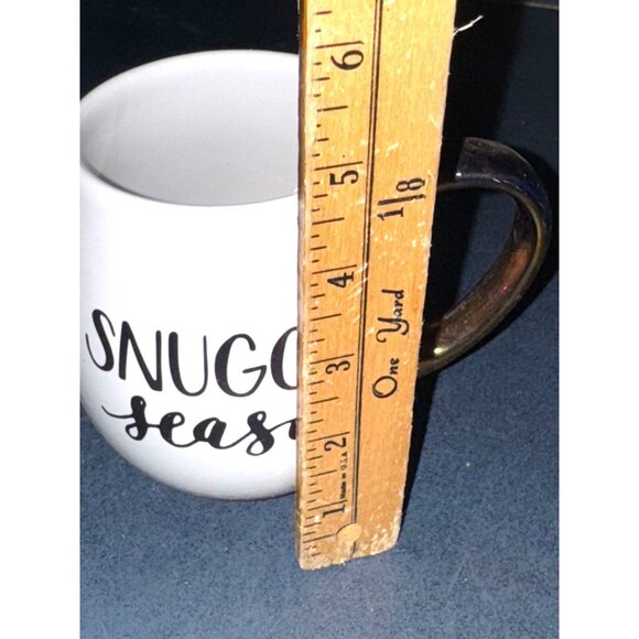 Snuggle Season Mug With Gold Handle - Threshold 14 Oz Stoneware Coffee Cup Dishw - Picture 4 of 4